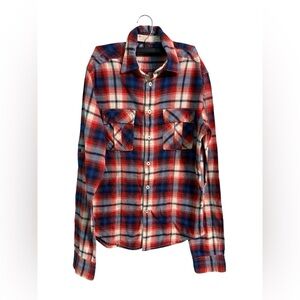 Zara Young Multicolor Plaid Shirt Size Small